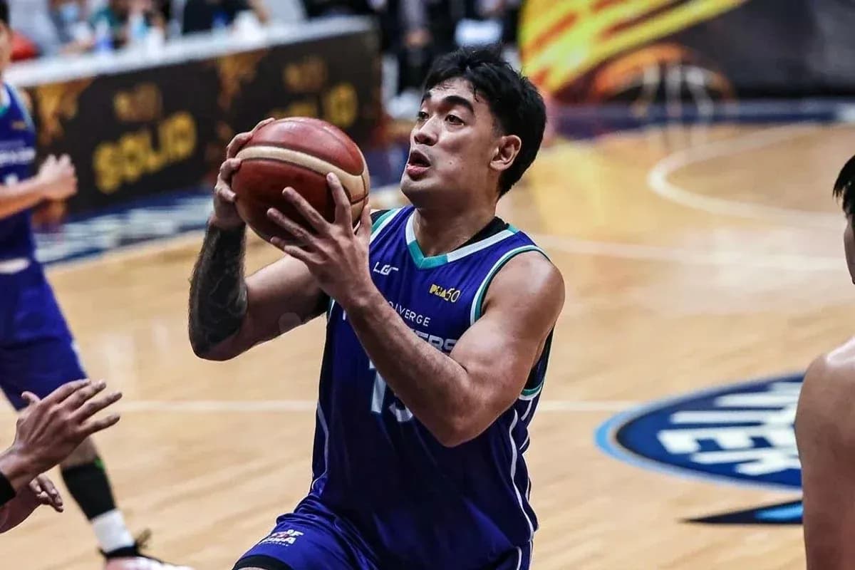 Player attempting a shot during basketball game