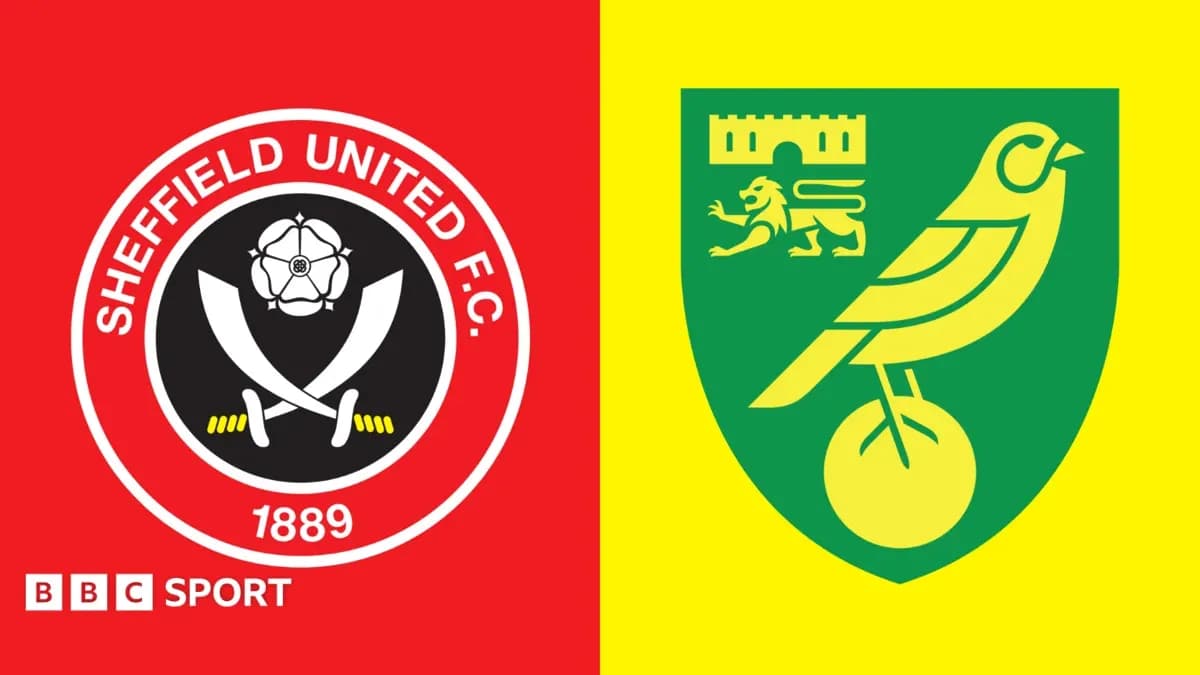 Logos of Sheffield United and Norwich City FC