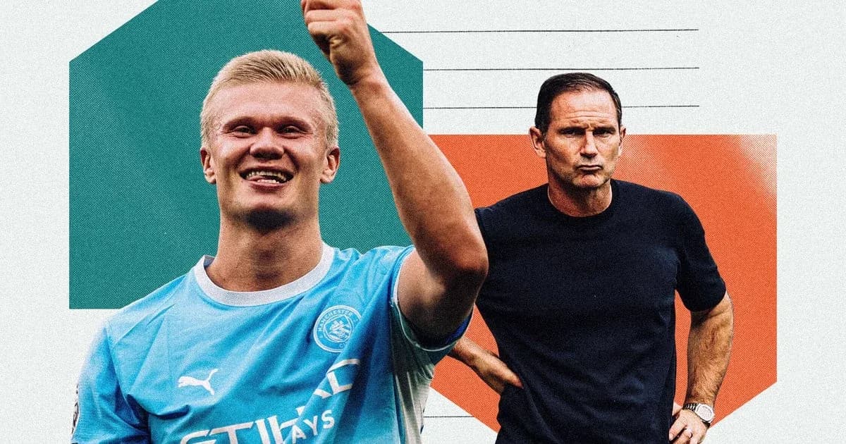Erling Haaland celebrating with a thumbs up