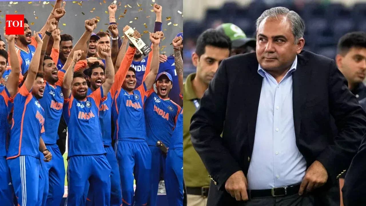 Indian cricket team celebrating victory with trophy Indian cricket team celebrating victory with trophy