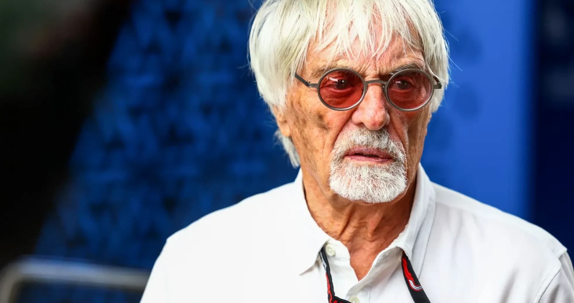 Elderly man with white hair and sunglasses Elderly man with white hair and sunglasses