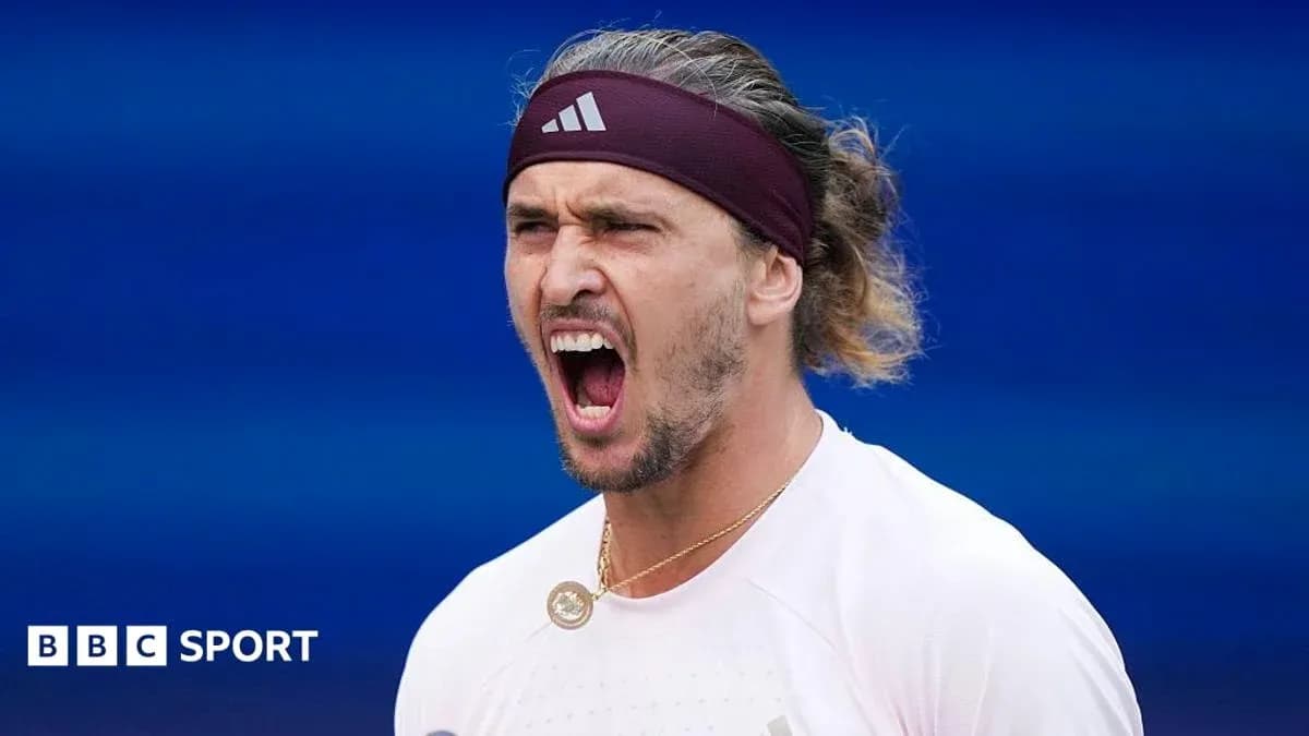 Tennis player celebrating during a match Tennis player celebrating during a match