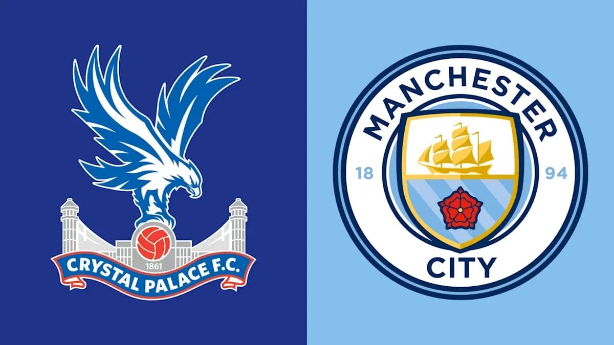 Logos of Crystal Palace F.C. and Manchester City Logos of Crystal Palace F.C. and Manchester City