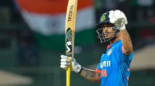 Batsman celebrating after scoring during match Batsman celebrating after scoring during match